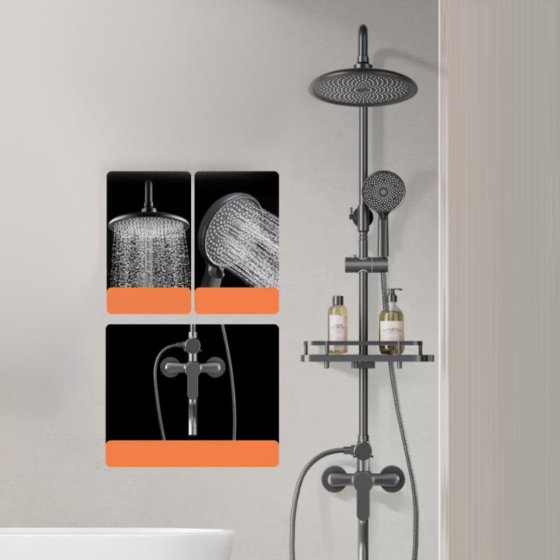 Avtoit | Modern shower accessories push-button shower head wall-mounted shower combination