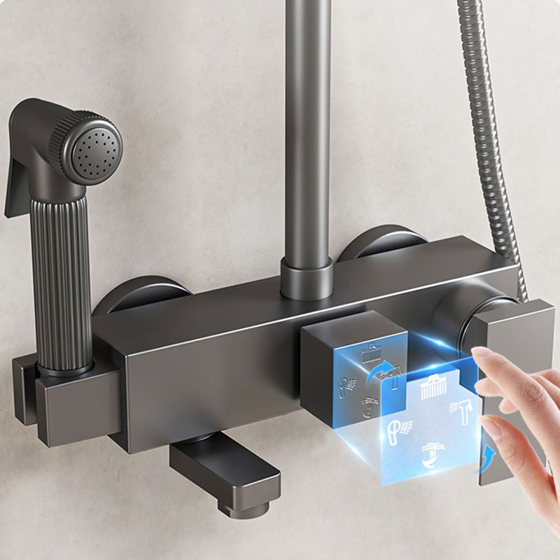 Avtoit | Modern shower accessories push-button shower head wall-mounted shower combination