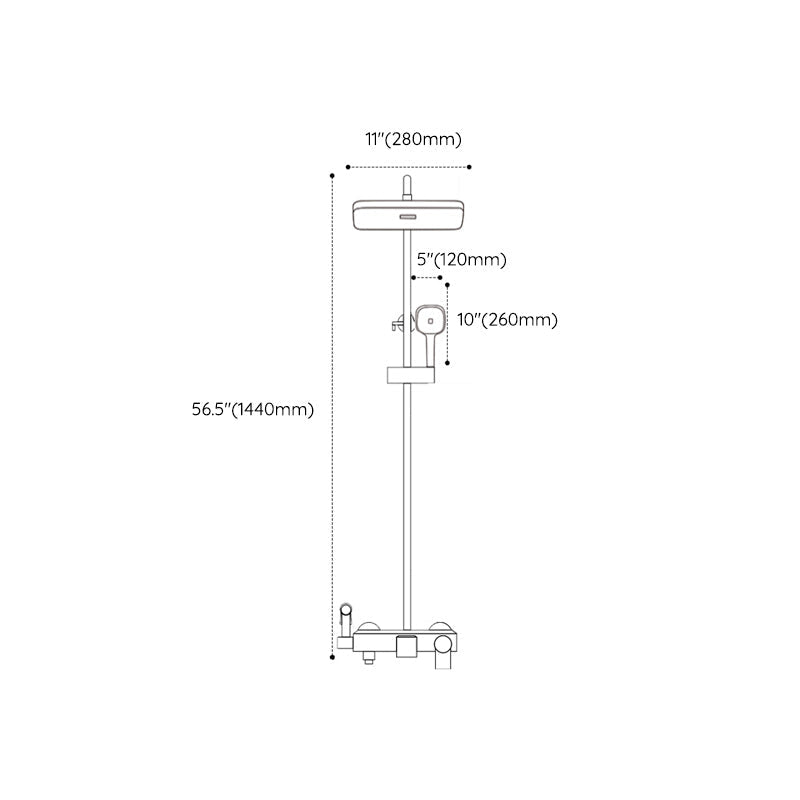 Avtoit | Modern shower accessories push-button shower head wall-mounted shower combination
