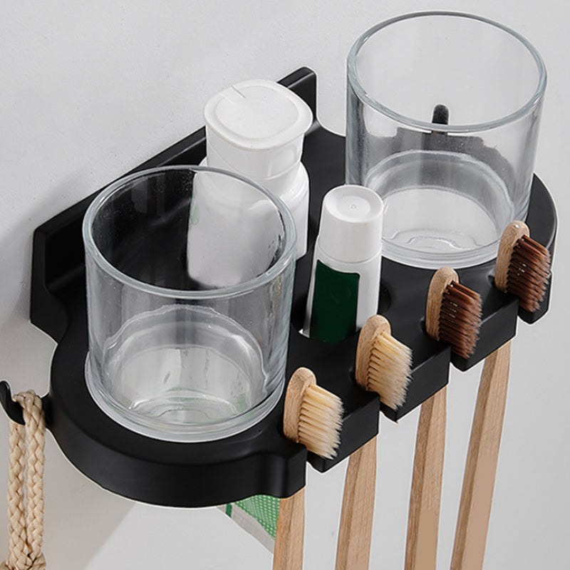 Avtoit | Modern Bathroom Accessories Set Black Towel Bar Paper Holder Bathroom Accessories Kit