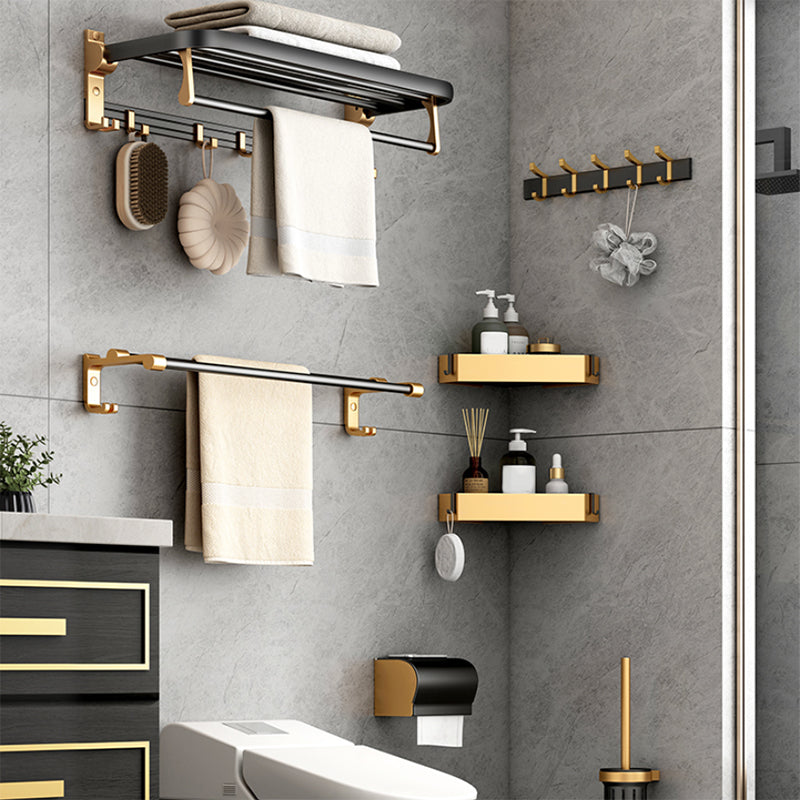 Avtoit | Modern Bathroom Accessories Set Paper Holder Towel Bar Black Bathroom Accessories Set