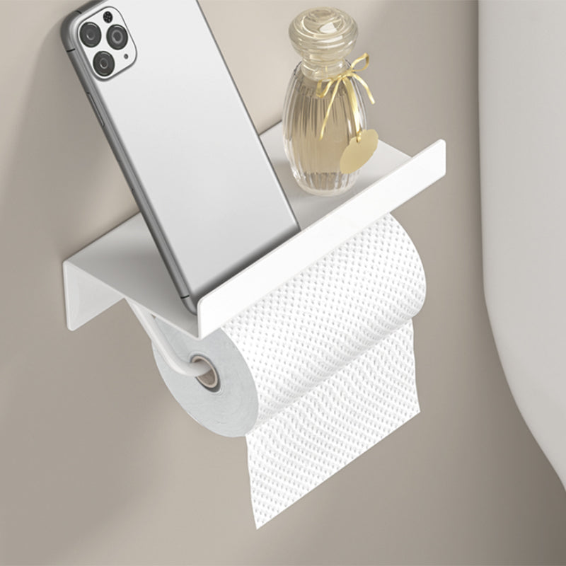 Avtoit | Modern White Bathroom Accessory Set Bathroom Shelf Paper Holder Bathroom Accessory Kit