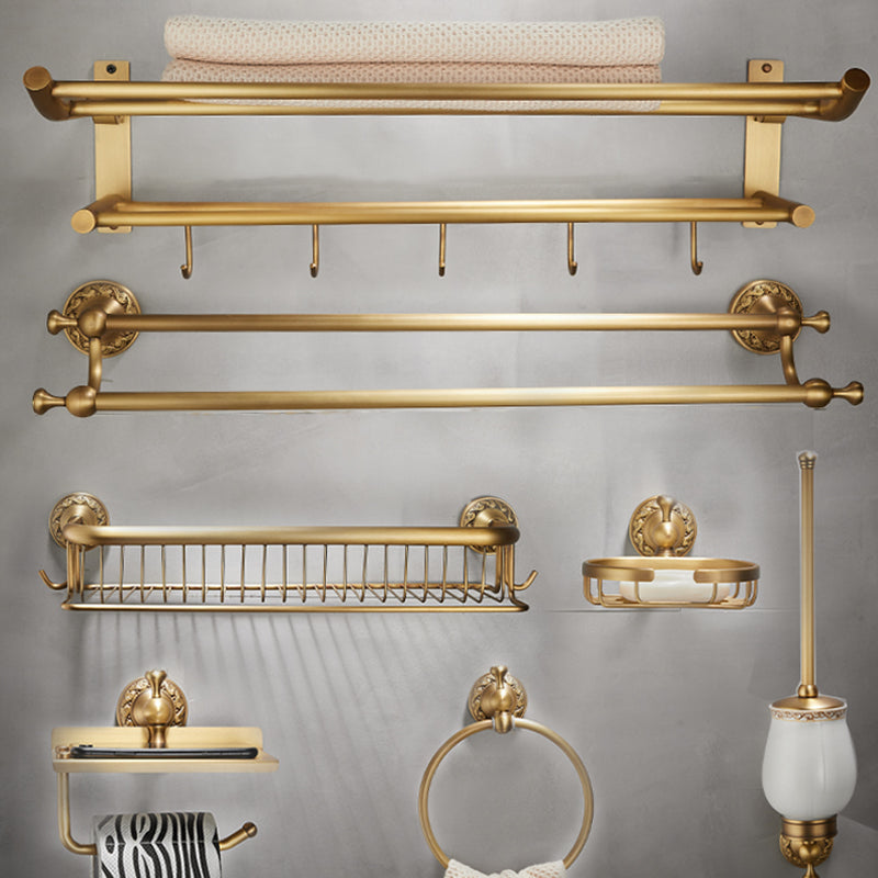 Avtoit | Modern Bathroom Accessory Set Paper Holder Bathroom Shelf Gold Bathroom Fittings Set