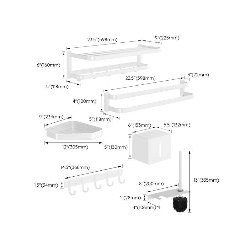 Avtoit | Modern Bathroom Accessories Set Paper Holder Bathroom Shelf Bathroom Accessories Kit