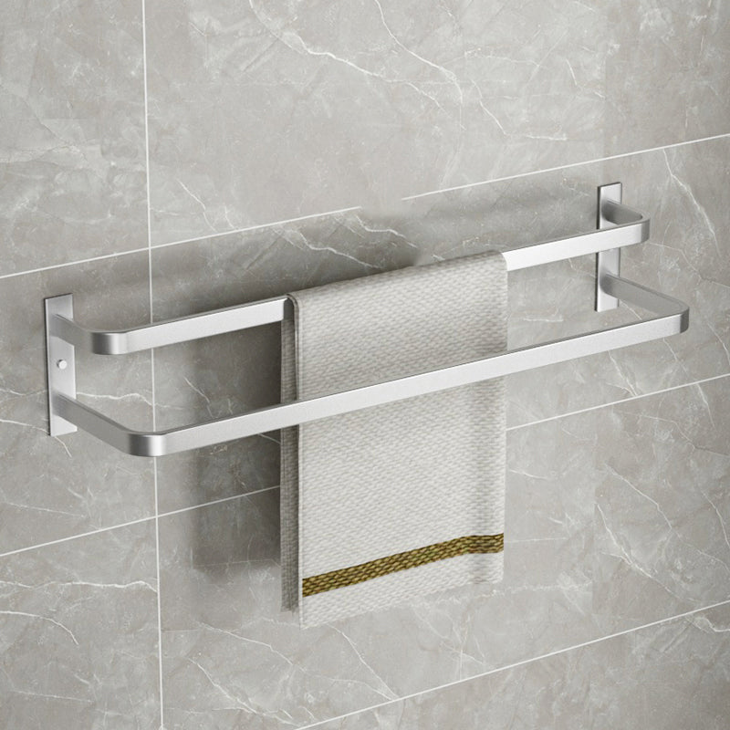 Avtoit | Modern Bathroom Accessories Set Silver Bathroom Shelf Towel Holder Bathroom Accessories Kit