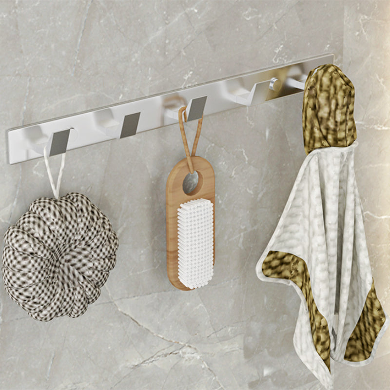 Avtoit | Modern Bathroom Accessories Set Silver Bathroom Shelf Towel Holder Bathroom Accessories Kit