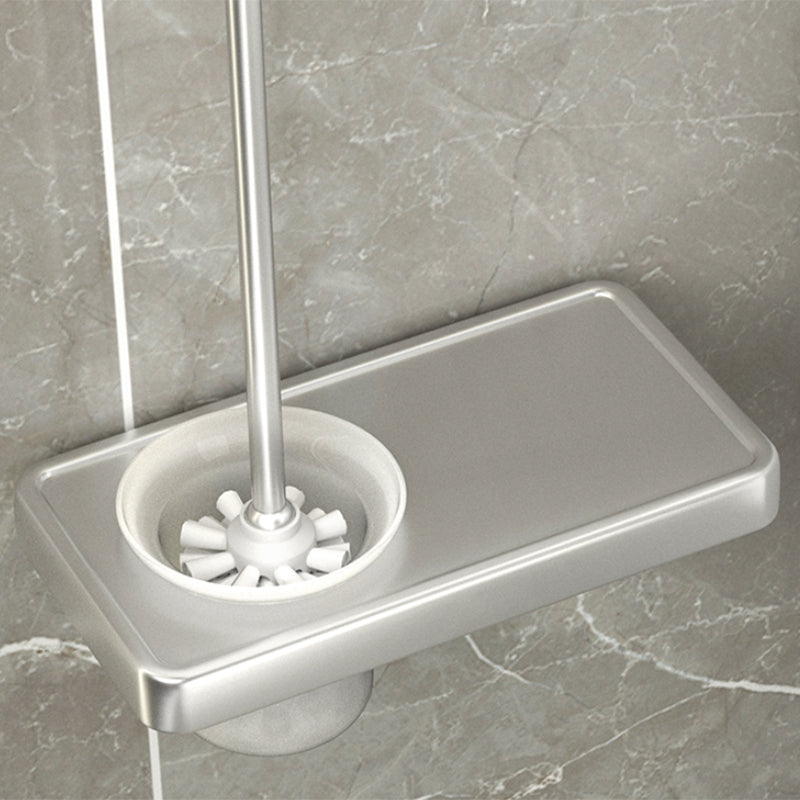 Avtoit | Modern Bathroom Accessories Set Silver Bathroom Shelf Towel Holder Bathroom Accessories Kit