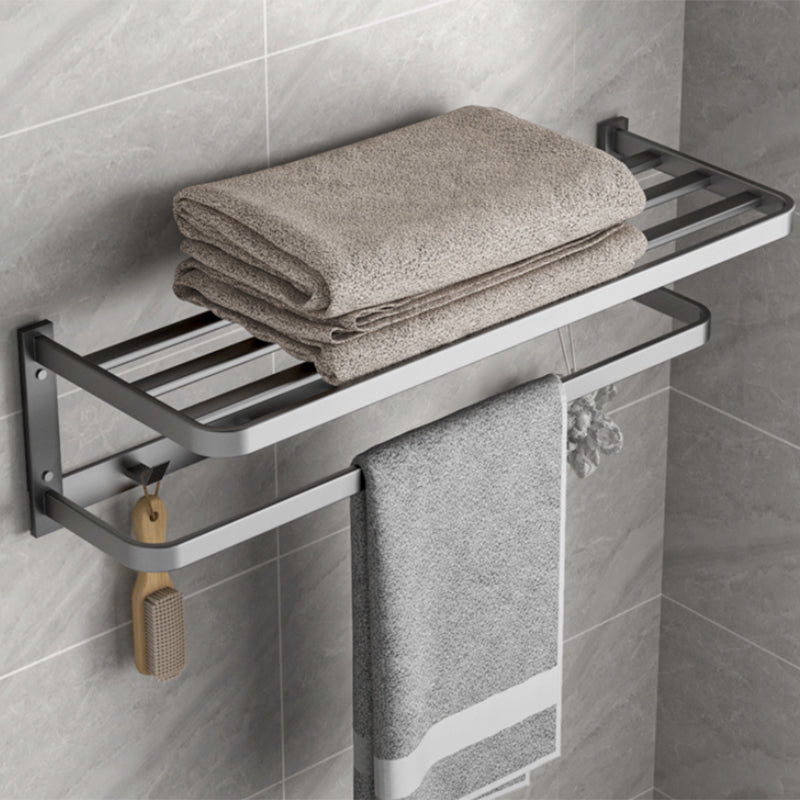 Avtoit | Modern Gray Bathroom Accessory Kit Paper Holder Bath Shelf Bathroom Hardware Set