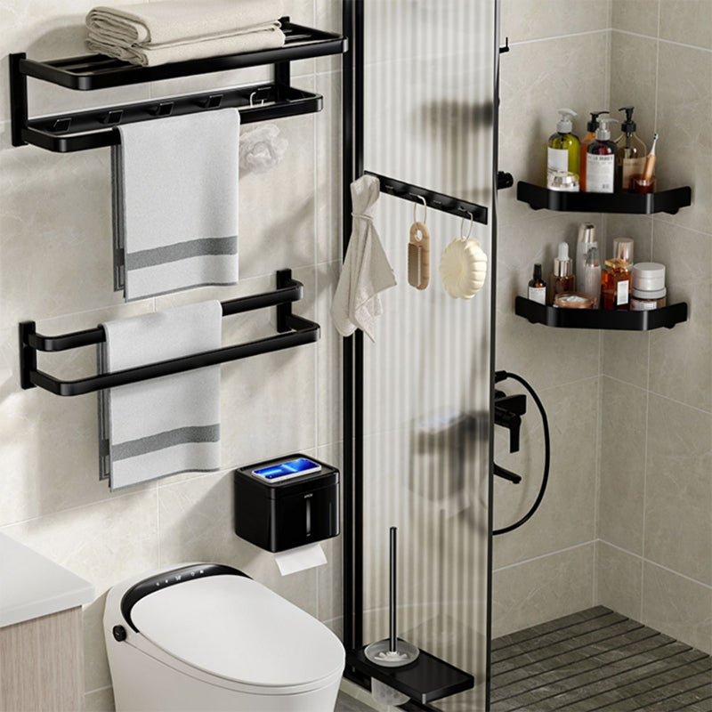 Avtoit | Modern Bathroom Set Towel Bar Paper Holder Black Bathroom Accessory Set