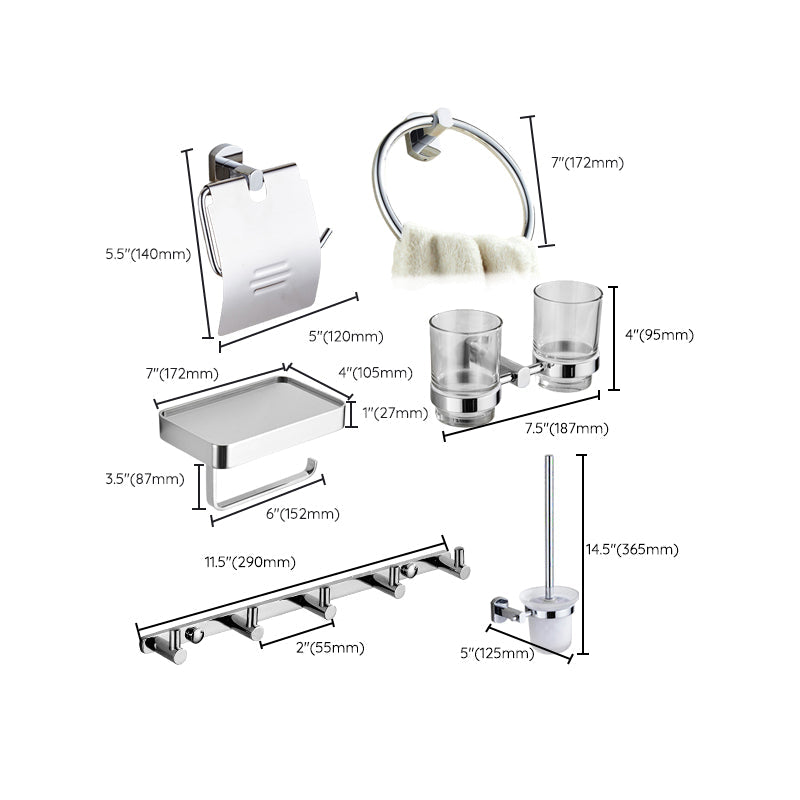 Avtoit | Modern bathroom accessory set paper holder towel bar stainless steel bathroom set