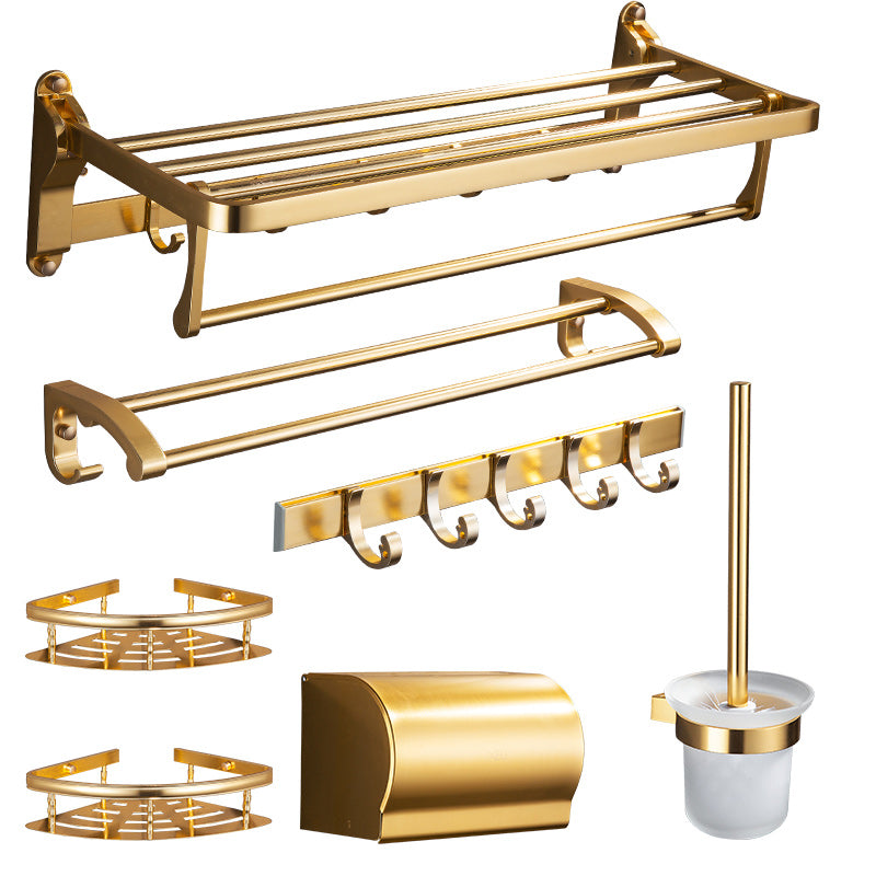 Avtoit | Gold 7-piece Bathroom Accessory Set Vintage Bathroom Accessory Set