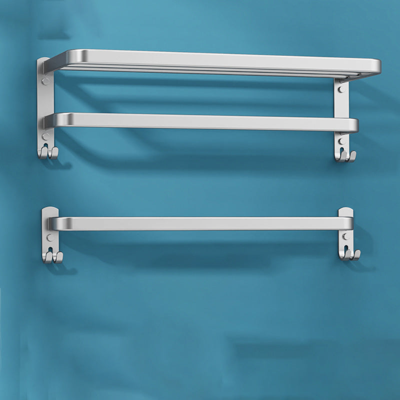 Avtoit | 7-piece Bathroom Accessory Set Modern Aluminum Bathroom Set in Silver