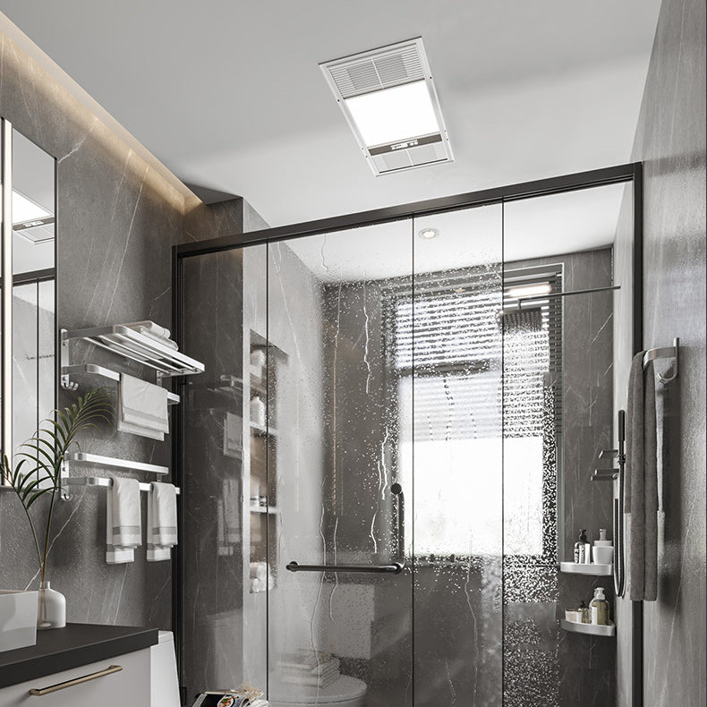 Avtoit | 7-piece Bathroom Accessory Set Modern Aluminum Bathroom Set in Silver