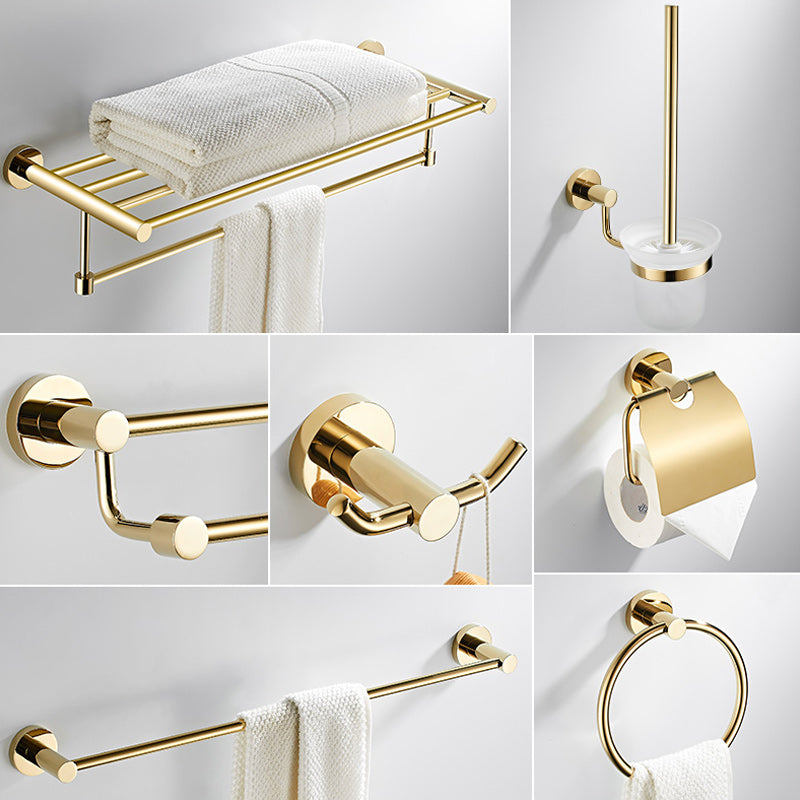 Avtoit | 4 Pieces Traditional Bathroom Accessory Set Brass Bathroom Set in Matte Gold