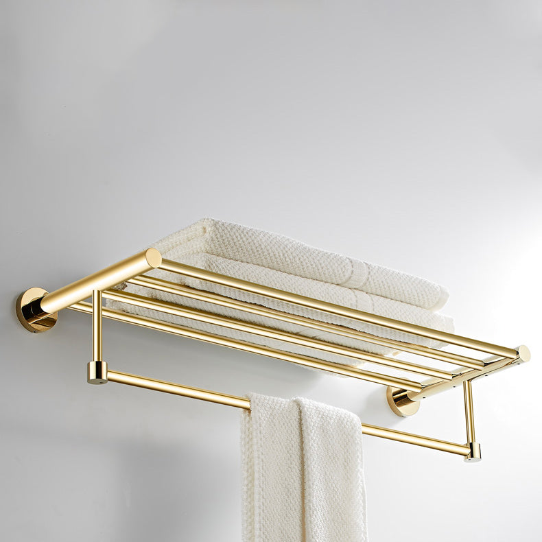 Avtoit | 4 Pieces Traditional Bathroom Accessory Set Brass Bathroom Set in Matte Gold