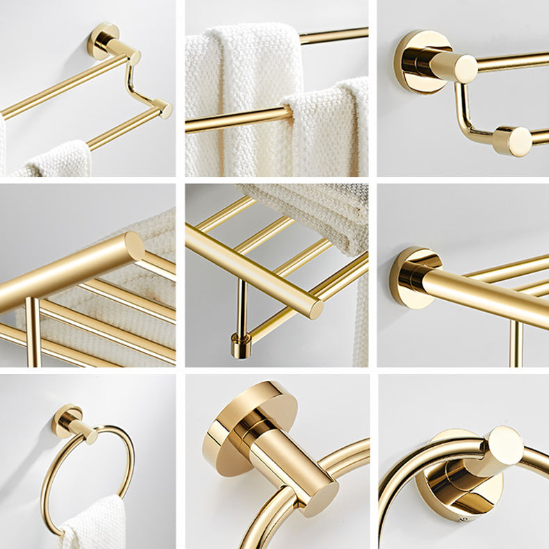 Avtoit | 4 Pieces Traditional Bathroom Accessory Set Brass Bathroom Set in Matte Gold
