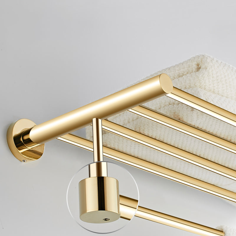 Avtoit | 4 Pieces Traditional Bathroom Accessory Set Brass Bathroom Set in Matte Gold
