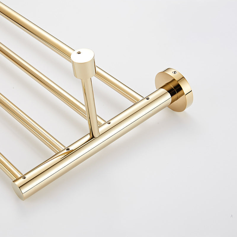 Avtoit | 4 Pieces Traditional Bathroom Accessory Set Brass Bathroom Set in Matte Gold