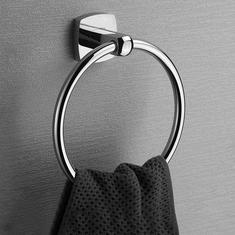 Avtoit | Polished Chrome Modernism Bathroom Accessory Set Bath Shelf / Towel Bar / Bathrobe Hook Included