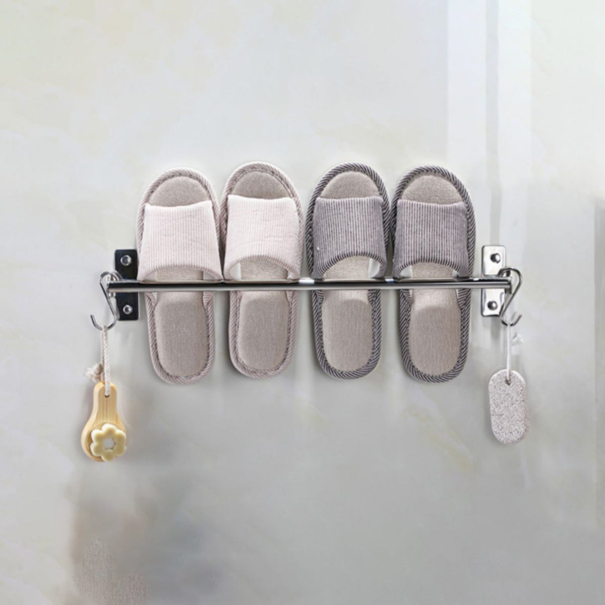 Avtoit | 3-piece stainless steel bathroom accessory set Modern chrome object stand