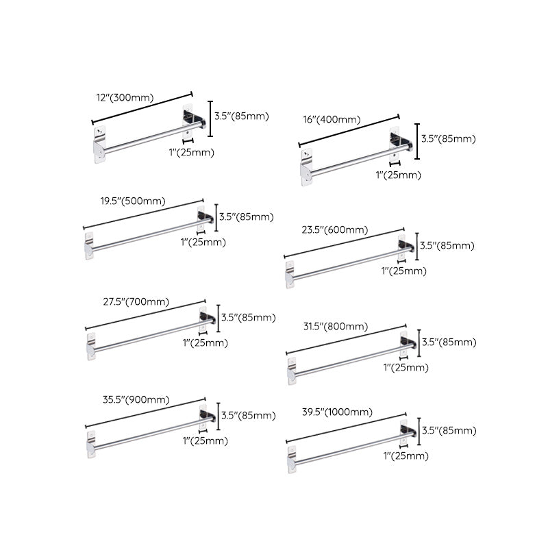 Avtoit | 3-piece Stainless Steel Bathroom Accessory Set Modern Chrome Object Stand