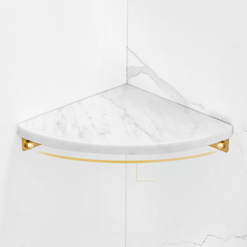 Avtoit | 2-piece bathroom fitting set metal and marble bathroom shelf set