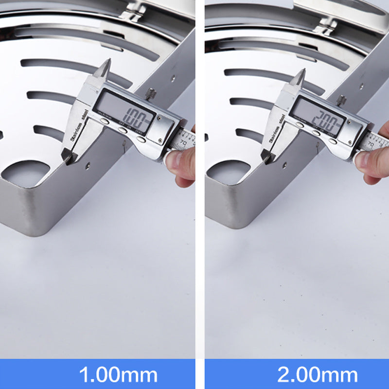 Avtoit | Modern Stainless Steel Bathroom Accessory Set Rectangular & Triangle Bathroom Shelf