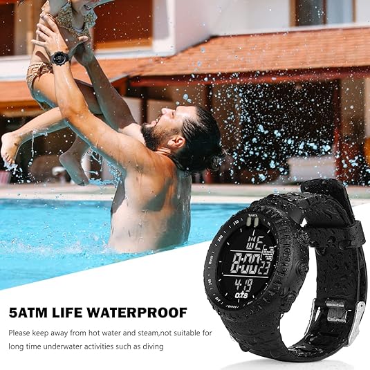 Avtoit | Henry Waterproof Men’s Digital Sports Watch – Shockproof, Tactical & LED Backlit Outdoor Timepiece
