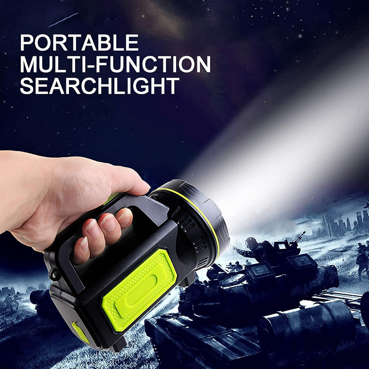 Avtoit | LED flashlight with side spotlight – Portable work light for camping and emergencies