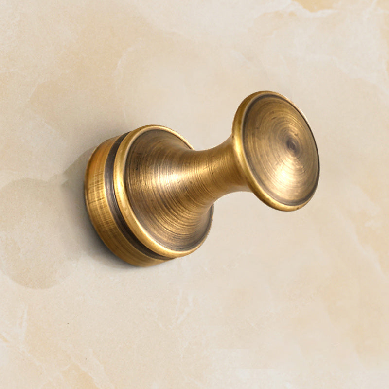 Avtoit | 5-piece traditional bathroom accessory set brushed brass bathrobe hooks