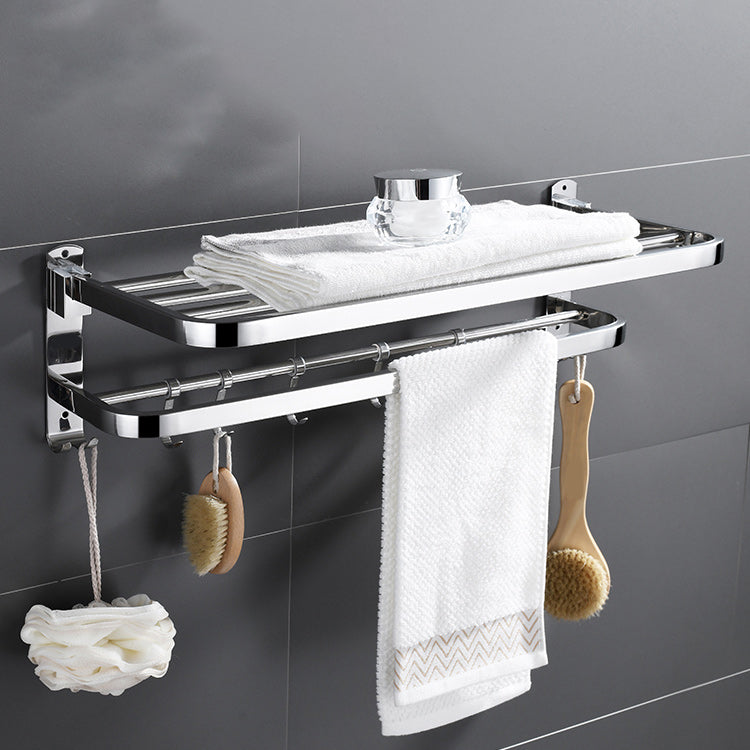 Avtoit | Modern Bathroom Accessory Set Made of Chrome-Plated Stainless Steel with Bathrobe Hook/Towel Bar