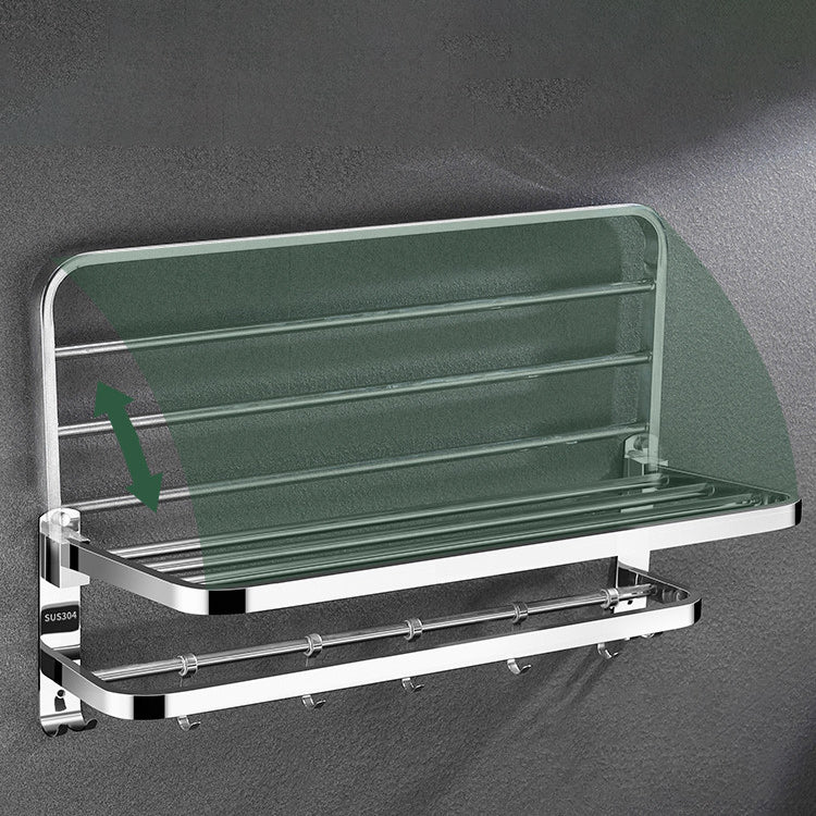 Avtoit | Modern Bathroom Accessory Set Made of Chrome-Plated Stainless Steel with Bathrobe Hook/Towel Bar