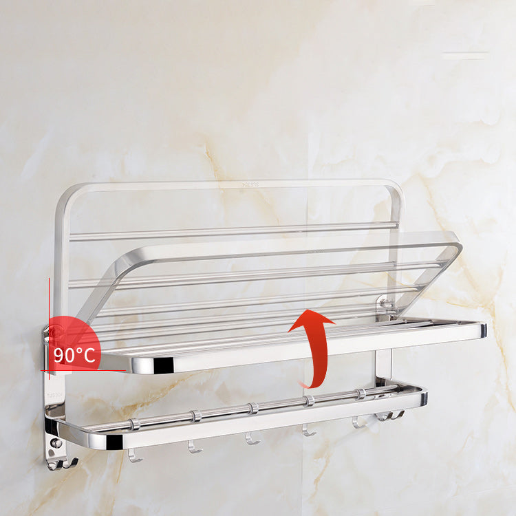 Avtoit | Modern Bathroom Accessory Set Made of Chrome-Plated Stainless Steel with Bathrobe Hook/Towel Bar