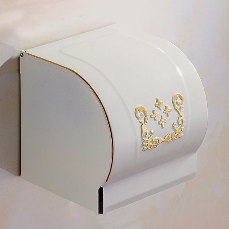 Avtoit | Vintage Bathroom Accessory Set Aluminum Paper Holder in White