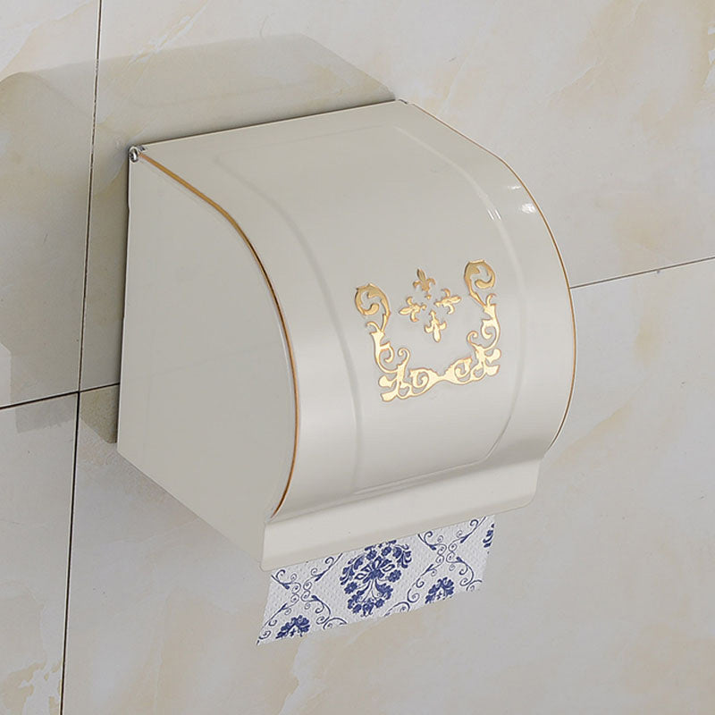 Avtoit | Vintage Bathroom Accessory Set Aluminum Paper Holder in White