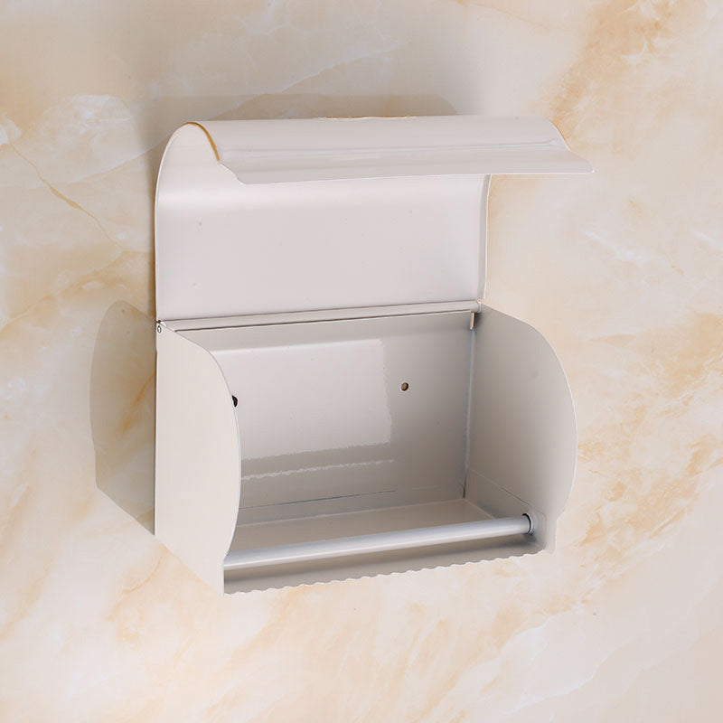Avtoit | Vintage Bathroom Accessory Set Aluminum Paper Holder in White