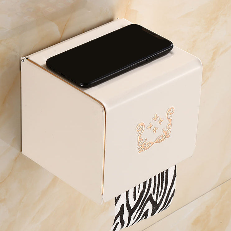 Avtoit | Vintage Bathroom Accessory Set Aluminum Paper Holder in White