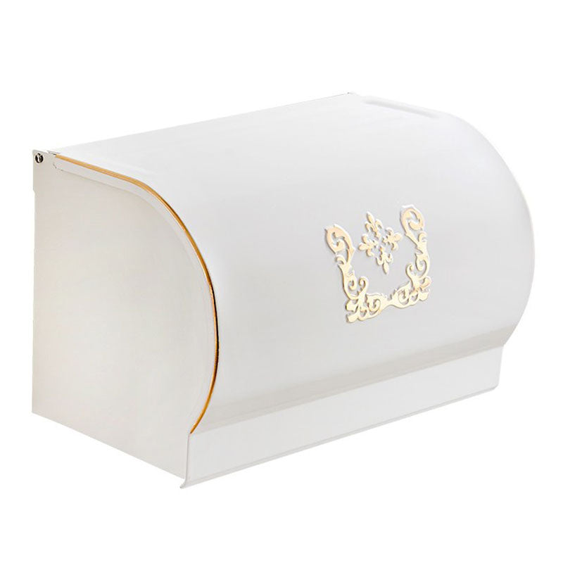 Avtoit | Vintage Bathroom Accessory Set Aluminum Paper Holder in White