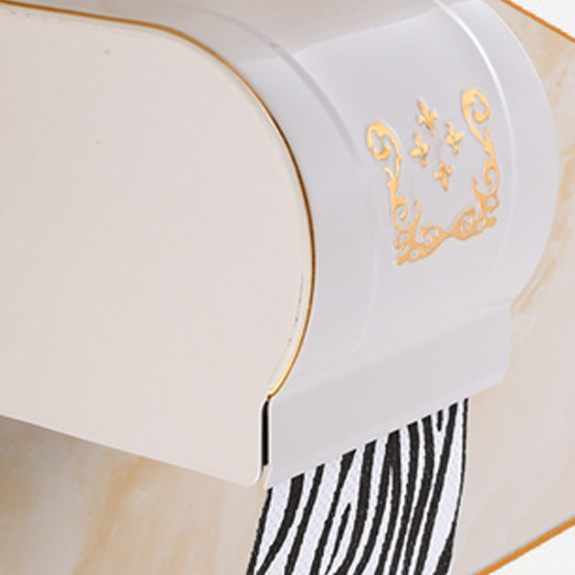Avtoit | Vintage Bathroom Accessory Set Aluminum Paper Holder in White