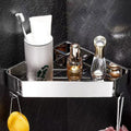 Avtoit | 2-piece stainless steel bathroom accessory set 30 cm W triangular bathroom shelf