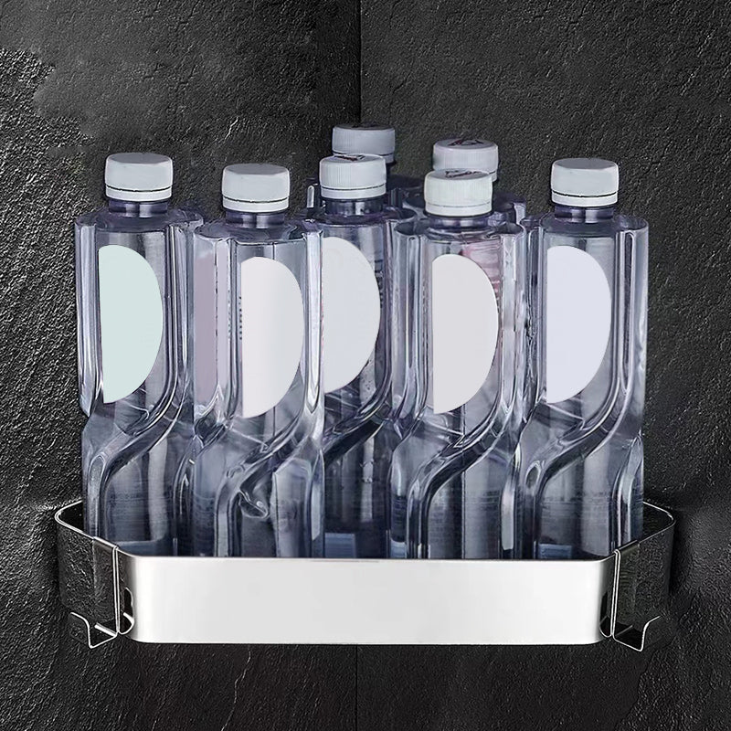 Avtoit | 2-piece stainless steel bathroom accessory set 30 cm W triangular bathroom shelf
