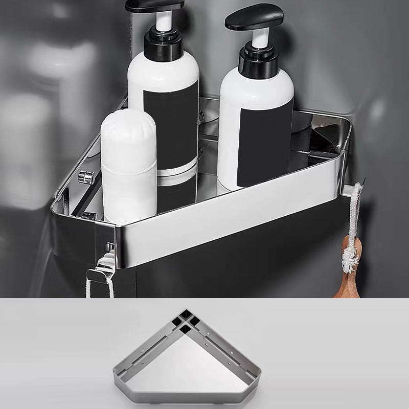 Avtoit | 2-piece stainless steel bathroom accessory set 30 cm W triangular bathroom shelf