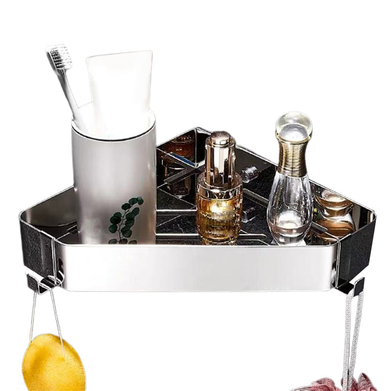 Avtoit | 2-piece stainless steel bathroom accessory set 30 cm W triangular bathroom shelf