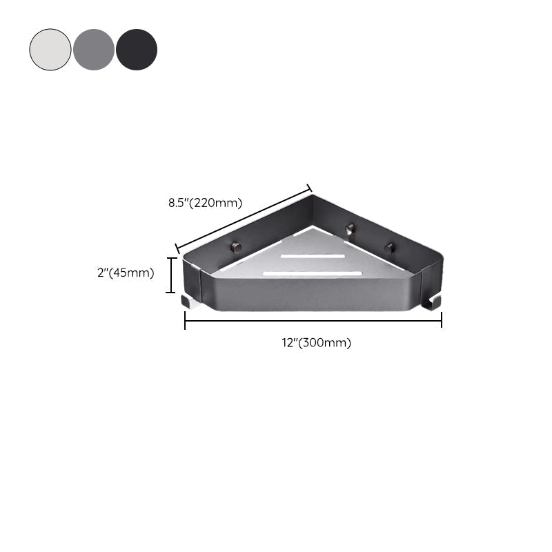 Avtoit | 2-piece stainless steel bathroom accessory set 30 cm W triangular bathroom shelf