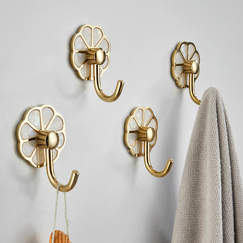 Avtoit | Polished 10-piece bathroom accessory set metal corrosion-resistant bathrobe hooks