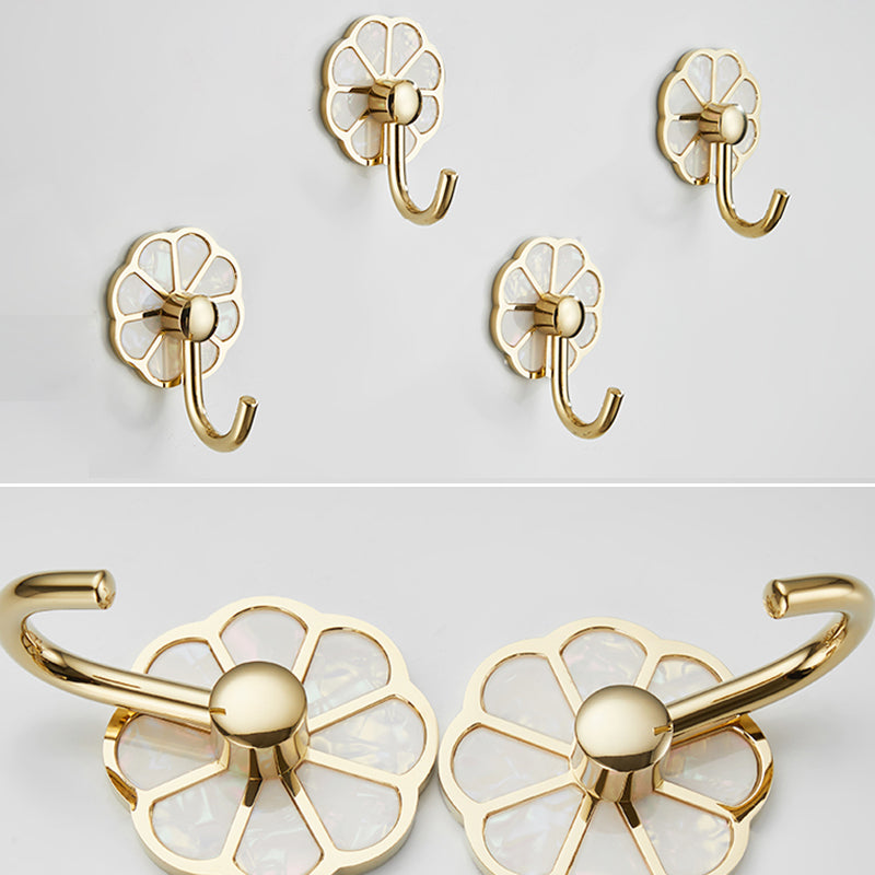 Avtoit | Polished 10-piece bathroom accessory set metal corrosion-resistant bathrobe hooks