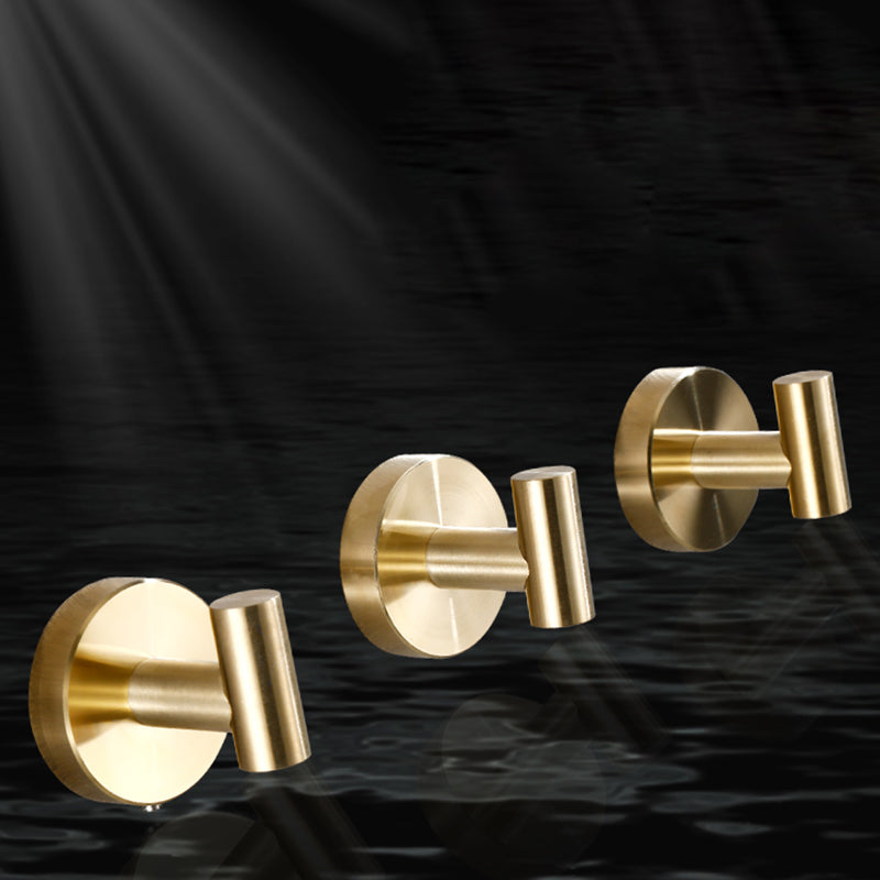 Avtoit | Modern Bathroom Accessory Set Metal Coat Hooks in Polished Chrome/Gold