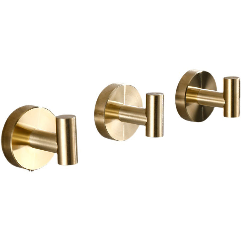 Avtoit | Modern Bathroom Accessory Set Metal Coat Hooks in Polished Chrome/Gold
