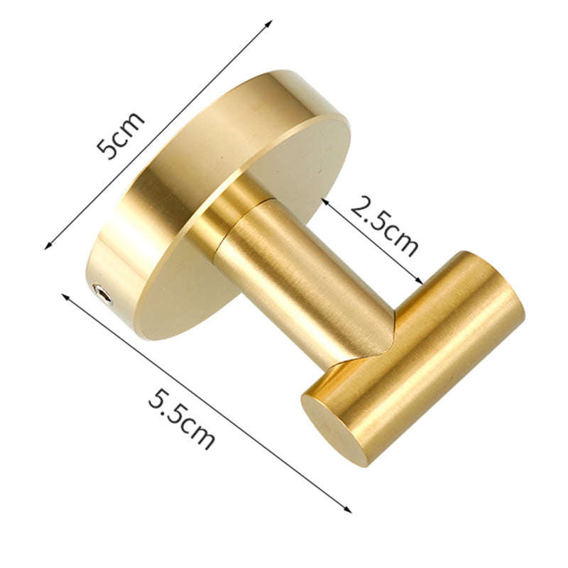 Avtoit | Modern Bathroom Accessory Set Metal Coat Hooks in Polished Chrome/Gold