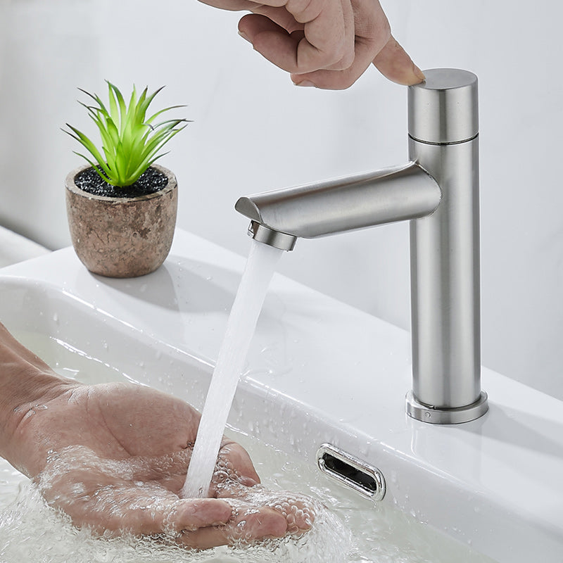 Avtoit | Modern Low Arc Basin Faucet with Single Lever Bathroom Sink Faucet